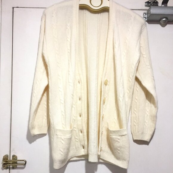 VINTAGE RINO ROSSI HAND FRAMED WOOL BLEND SWEATER CARDIGANS SIZE M - Picture 2 of 12